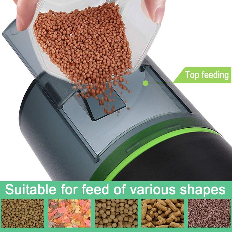 TOPBRY Automatic Fish Feeders - Digital Auto Aquarium Feeder with USB Rechargeable Timer and Fish Food Dispenser - Image 5